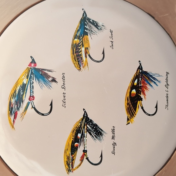 Fantasy Copperware,Hand Wrought Decorative Plate with Enameled Center . - Picture 2 of 9